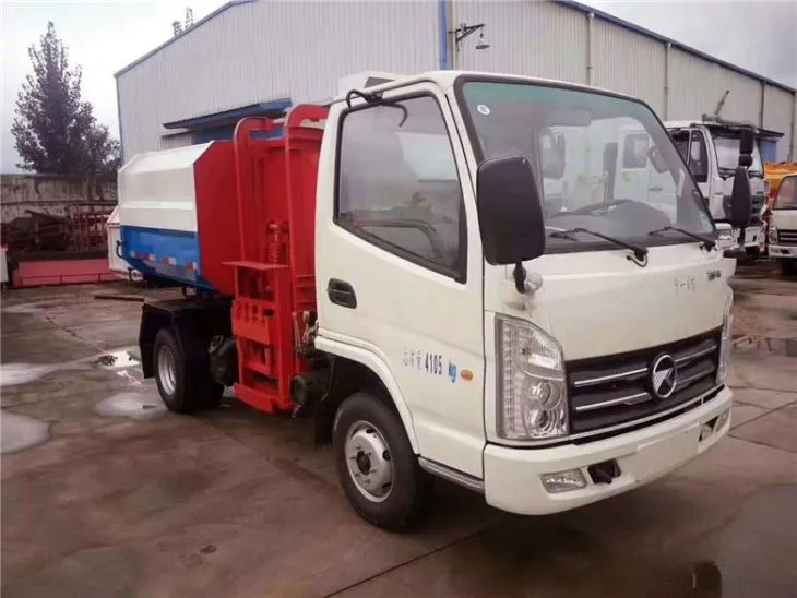 6  cubic meter side loader garbage truck