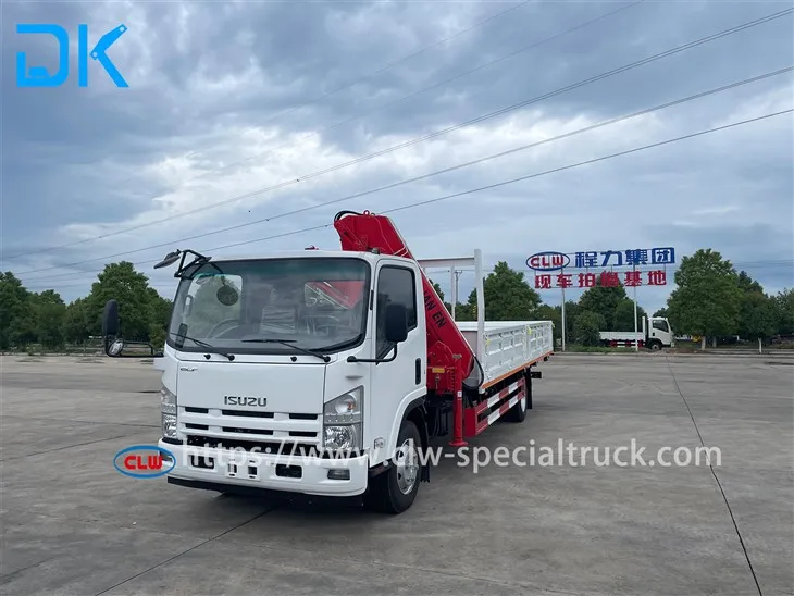 Isuzu 3.2T Knuckle Boom Crane Truck